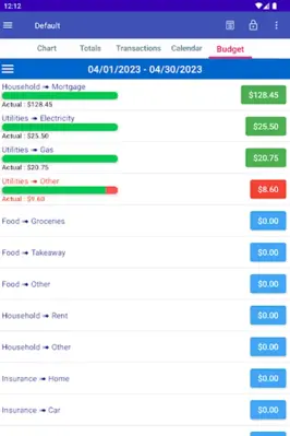 MoBill Budget android App screenshot 10