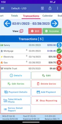 MoBill Budget android App screenshot 17