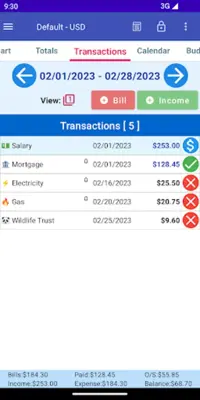 MoBill Budget android App screenshot 22